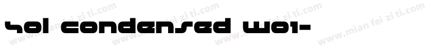 Sol Condensed W01字体转换